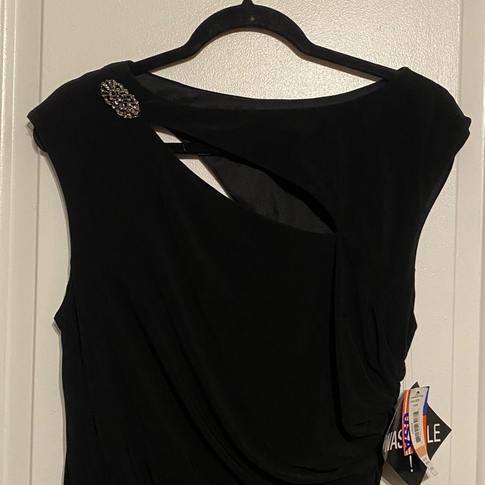 R&M Richard’s washable Made in USA Elegant Black Women's Dress sz 12 - Picture 8 of 8